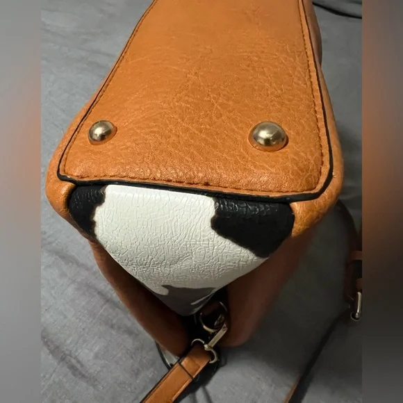 Awesome, NWOT Tan with Cow Decor Handle is a UnBranded Shoulder Bag/Cross Body. - Picture 10 of 16